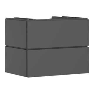 hansgrohe Meuble sous-lavabo Xilesa E 2 SBK avec PushOpen, 780x550 mm, ardoise grise
