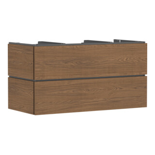 hansgrohe Meuble sous lavabo Xilesa E 2 tiroirs avec Push-to-Open, 1180x550 mm, chêne clair
