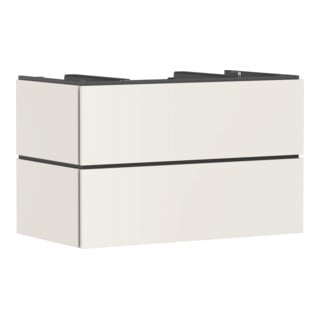 hansgrohe Meuble sous lavabo Xilesa E 2 tiroirs avec PushOpen, 980x550mm, beige sable mat