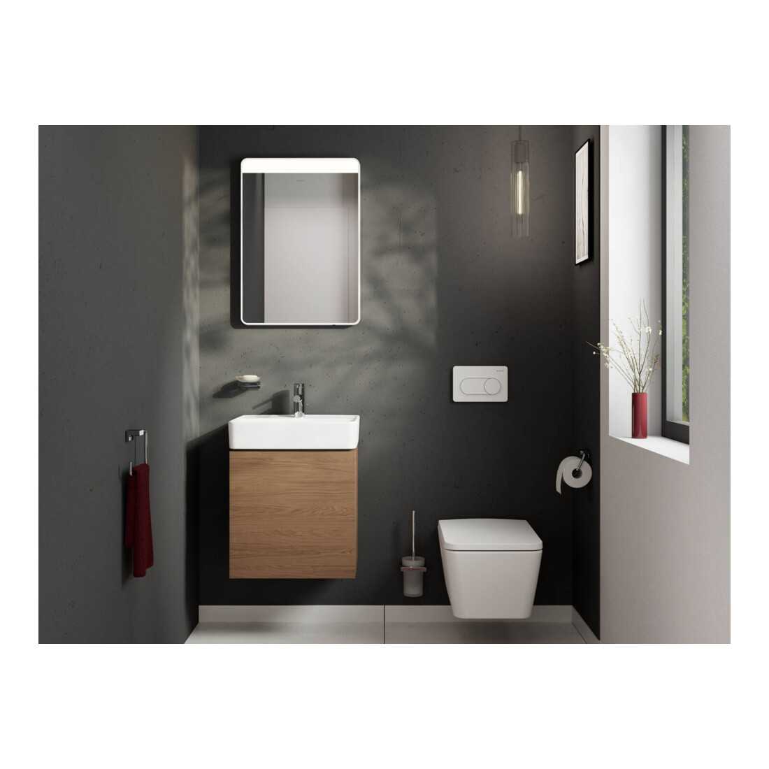 hansgrohe Meuble sous lavabo Xilesa E 480x380mm, 1 tiroir, f HWB, couleur Cachemire