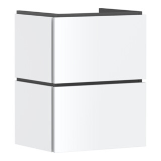 hansgrohe Meuble sous-lavabo Xilesa E 480x380mm, 2 tiroirs, pour HWB, avec PushOpen, blanc mat