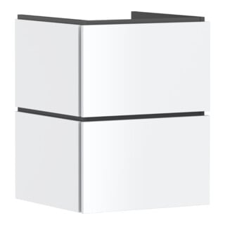 hansgrohe Meuble sous lavabo Xilesa E 480x470mm, 2 tiroirs PushOpen, blanc mat