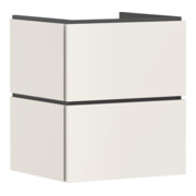 hansgrohe Meuble sous lavabo Xilesa E 530x470mm, 2 tiroirs, pour lavabo, avec poignée, blanc mat-1