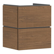 hansgrohe Meuble sous lavabo Xilesa E 530x470mm, 2 tiroirs, pour lavabo, sans poignée, couleur chêne-1