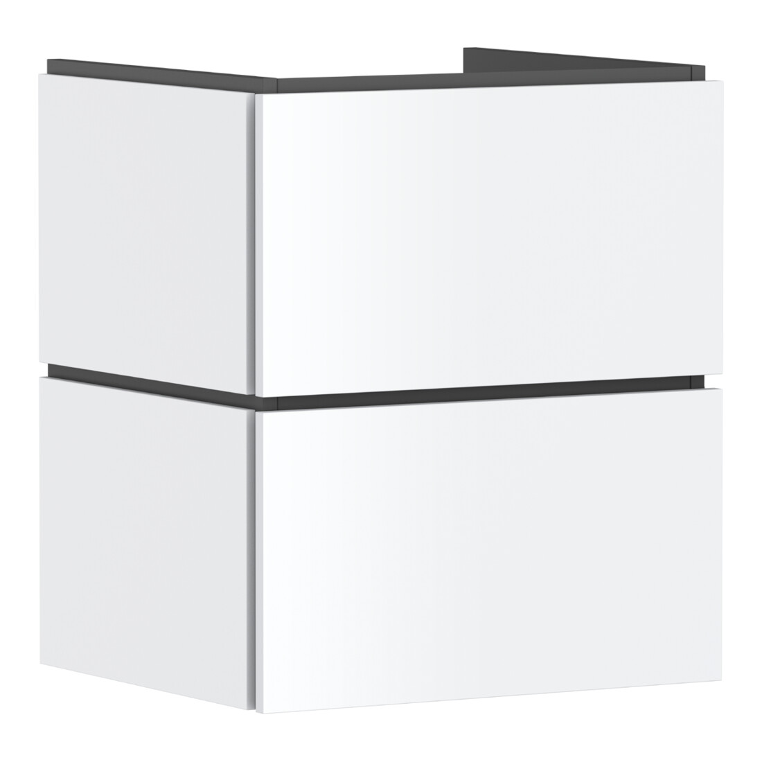hansgrohe Meuble sous lavabo Xilesa E 530x470mm, 2 tiroirs, pour lavabo, sans PushOpen, blanc mat
