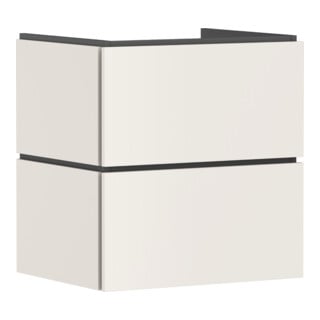 hansgrohe Meuble sous lavabo Xilesa E 580x470mm, 2 tiroirs, beige sable mat