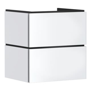 hansgrohe Meuble sous lavabo Xilesa E 580x470mm, 2 tiroirs, blanc mat