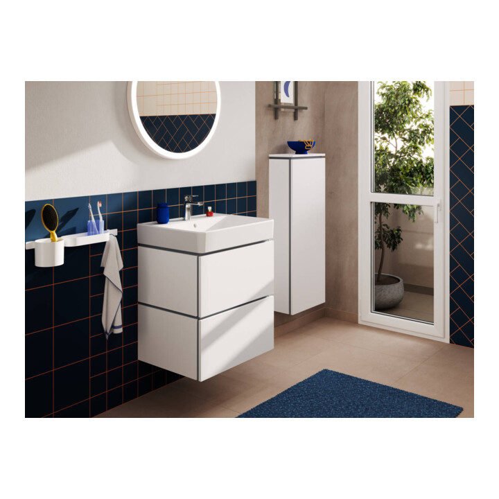 hansgrohe Meuble sous lavabo Xilesa E 580x470mm, 2 tiroirs, blanc mat