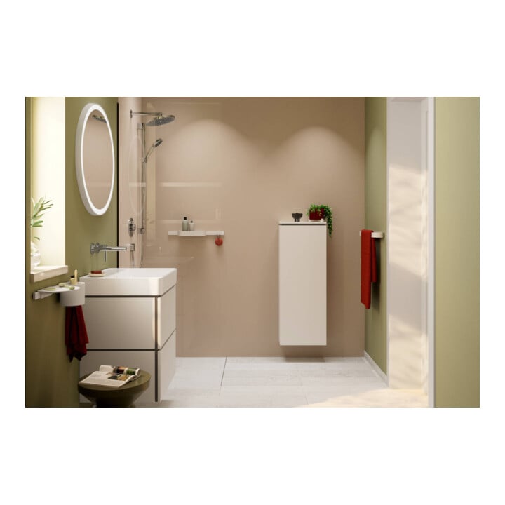 hansgrohe Meuble sous lavabo Xilesa E 580x470mm, 2 tiroirs PushOpen, beige clair