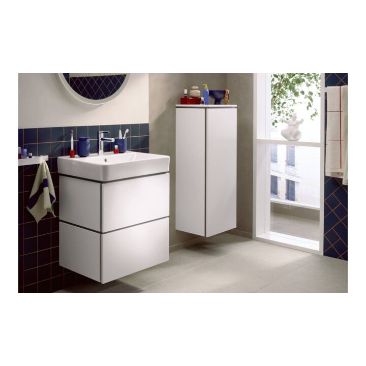 hansgrohe Meuble sous lavabo Xilesa E 580x470mm, 2 tiroirs PushOpen, blanc mat