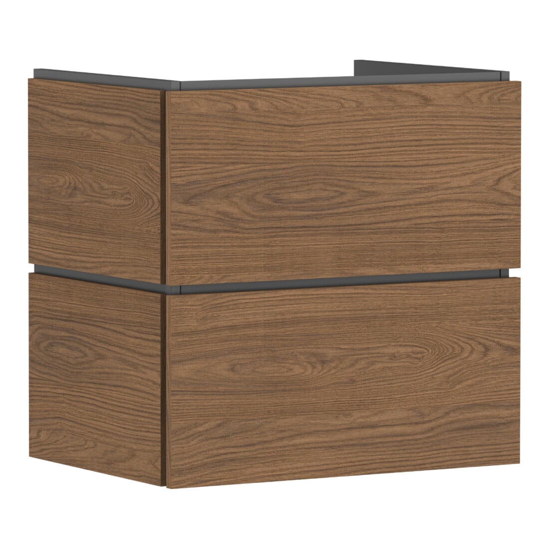 hansgrohe Meuble sous lavabo Xilesa E 630x470mm, 2 tiroirs, pour lavabo, sans poignée, couleur chêne