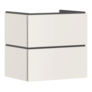 hansgrohe Meuble sous lavabo Xilesa E 630x470mm, 2 tiroirs, pour lavabo, sans poignée, gris mat-1