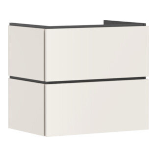 hansgrohe Meuble sous lavabo Xilesa E 680x470mm, 2 tiroirs, pour lavabo, avec poignée, sans miroir