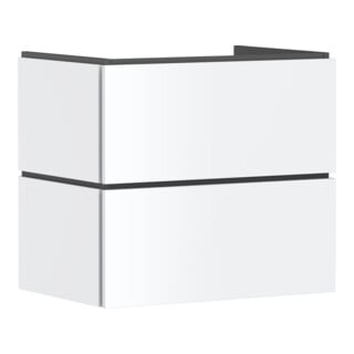 hansgrohe Meuble sous lavabo Xilesa E 680x470mm, 2 tiroirs, pour lavabo, avec PushOpen, blanc mat
