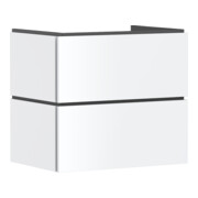 hansgrohe Meuble sous lavabo Xilesa E 680x470mm, 2 tiroirs, pour lavabo, avec PushOpen, blanc mat-1