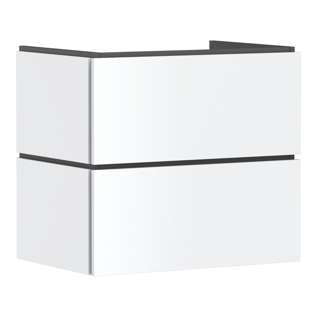hansgrohe Meuble sous lavabo Xilesa E 680x470mm, 2 tiroirs, pour lavabo, avec PushOpen, blanc mat