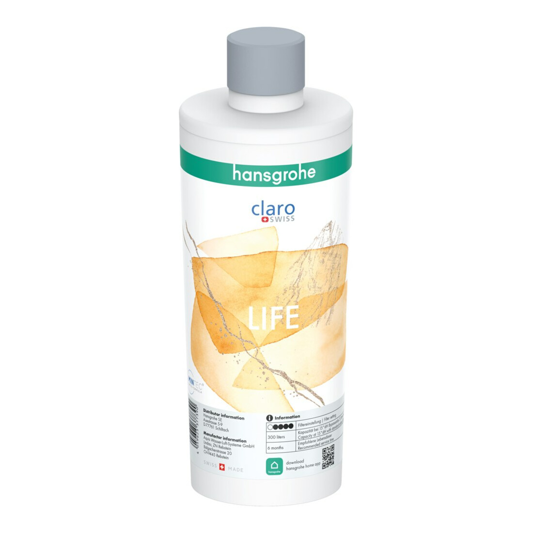 hansgrohe Mineralisierung Filterkapazität 300 l, mit Filter Life