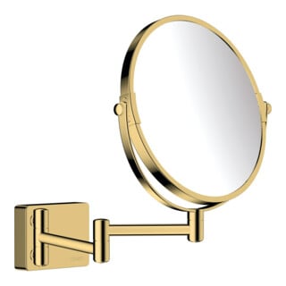 hansgrohe Miroir de rasage AddStoris à fixation murale, or poli