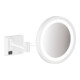 hansgrohe Miroir de rasage AddStoris avec LED, montage mural, blanc mat-1