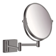 hansgrohe Miroir de rasage AddStoris fixation murale, chrome noir brossé