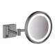 hansgrohe Miroir de rasage AddStoris m LED, montage mural, chrome noir brossé-1