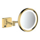 hansgrohe Miroir de rasage AddStoris m LED, montage mural, optique or poli-1