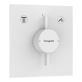 hansgrohe Mischer DuoTurn E UP, für 2 Verbraucher, mattweiß