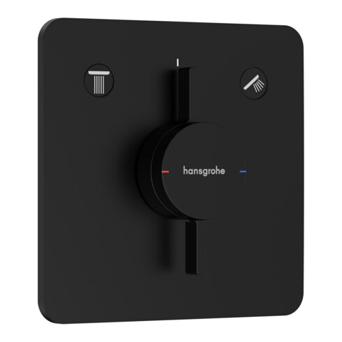 hansgrohe Mischer DuoTurn Q UP, für 2 Verbraucher, mattschwarz