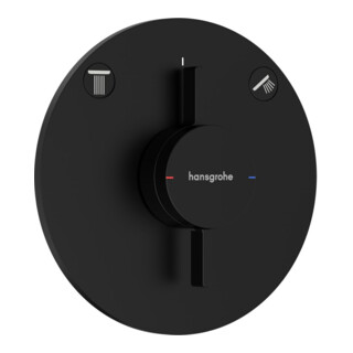 hansgrohe Mischer DuoTurn S UP, für 2 Verbraucher, mattschwarz
