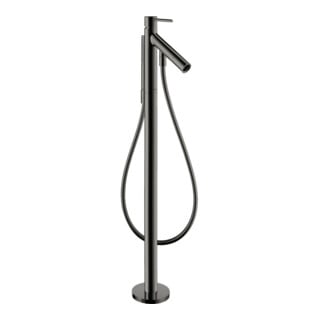 hansgrohe Mitigeur baignoire monocommande Axor Starck A 156 mm, sol, avec poignée à goupille, bleu poli