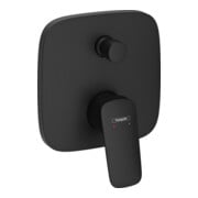 hansgrohe Mitigeur baignoire monocommande Logis noir mat, encastré, 2 sorties