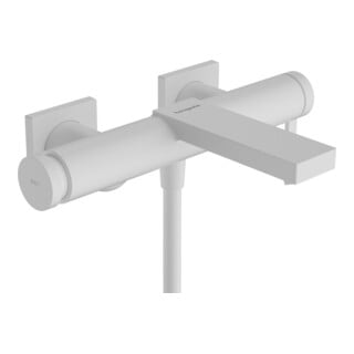 hansgrohe Mitigeur baignoire monocommande Tecturis E, saillie 213 mm, AP, blanc mat