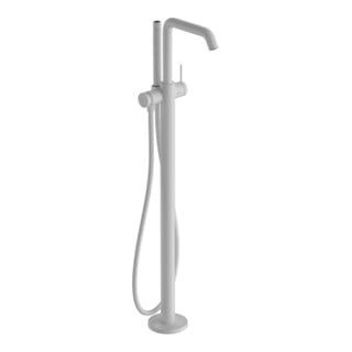 hansgrohe Mitigeur baignoire monocommande Tecturis S sur pied, blanc mat