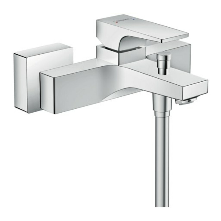 hansgrohe Mitigeur bain Metropol AP, avec levier, bec 180 mm, chrome