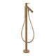 hansgrohe Mitigeur bain monocommande Axor Starck A 156 mm, sol, avec poignée à goupille, bronze brossé-1