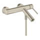 hansgrohe Mitigeur bain monocommande Axor Starck AP, bec 200 mm, poignée à broche, nickel brossé-1