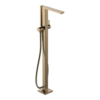 hansgrohe Mitigeur bain monocommande Tecturis E sur pied, bronze brossé