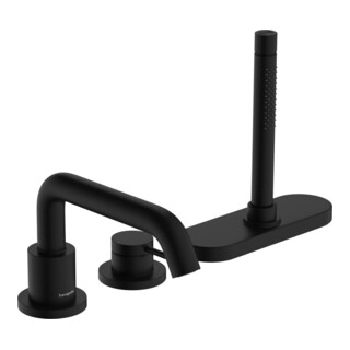 hansgrohe Mitigeur bidet monocommande 3 trous Tecturis S, saillie 194 mm, noir mat