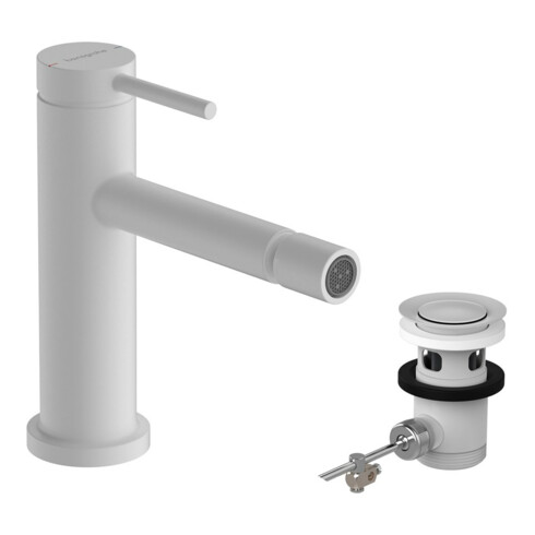 hansgrohe Mitigeur Bidet Tecturis S avec vidage à tirette, blanc mat