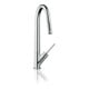 hansgrohe Mitigeur de cuisine monocommande 270 Axor Starck avec douchette extractible, chrome-3