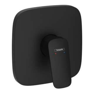 hansgrohe Mitigeur de douche monocommande Logis mat noir, encastré, 1 utilisateur