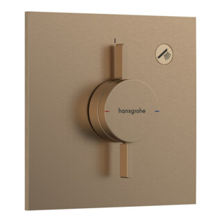 hansgrohe Mitigeur DuoTurn E encastré, pour 1 utilisateur, bronze brossé