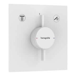 hansgrohe Mitigeur DuoTurn E encastré, pour 2 utilisateurs, blanc mat