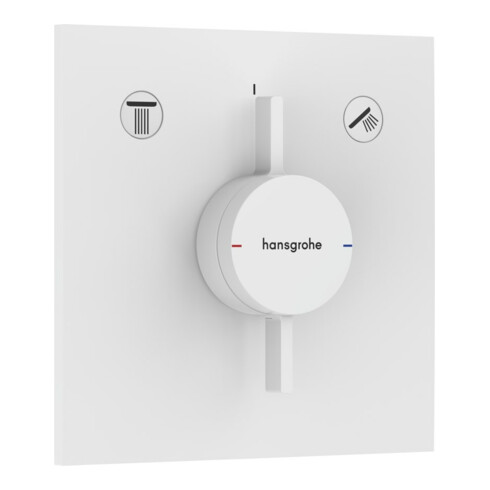 hansgrohe Mitigeur DuoTurn E encastré, pour 2 utilisateurs, blanc mat