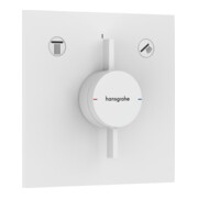 hansgrohe Mitigeur DuoTurn E encastré, pour 2 utilisateurs, blanc mat