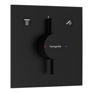 hansgrohe Mitigeur DuoTurn E encastré, pour 2 utilisateurs, noir mat