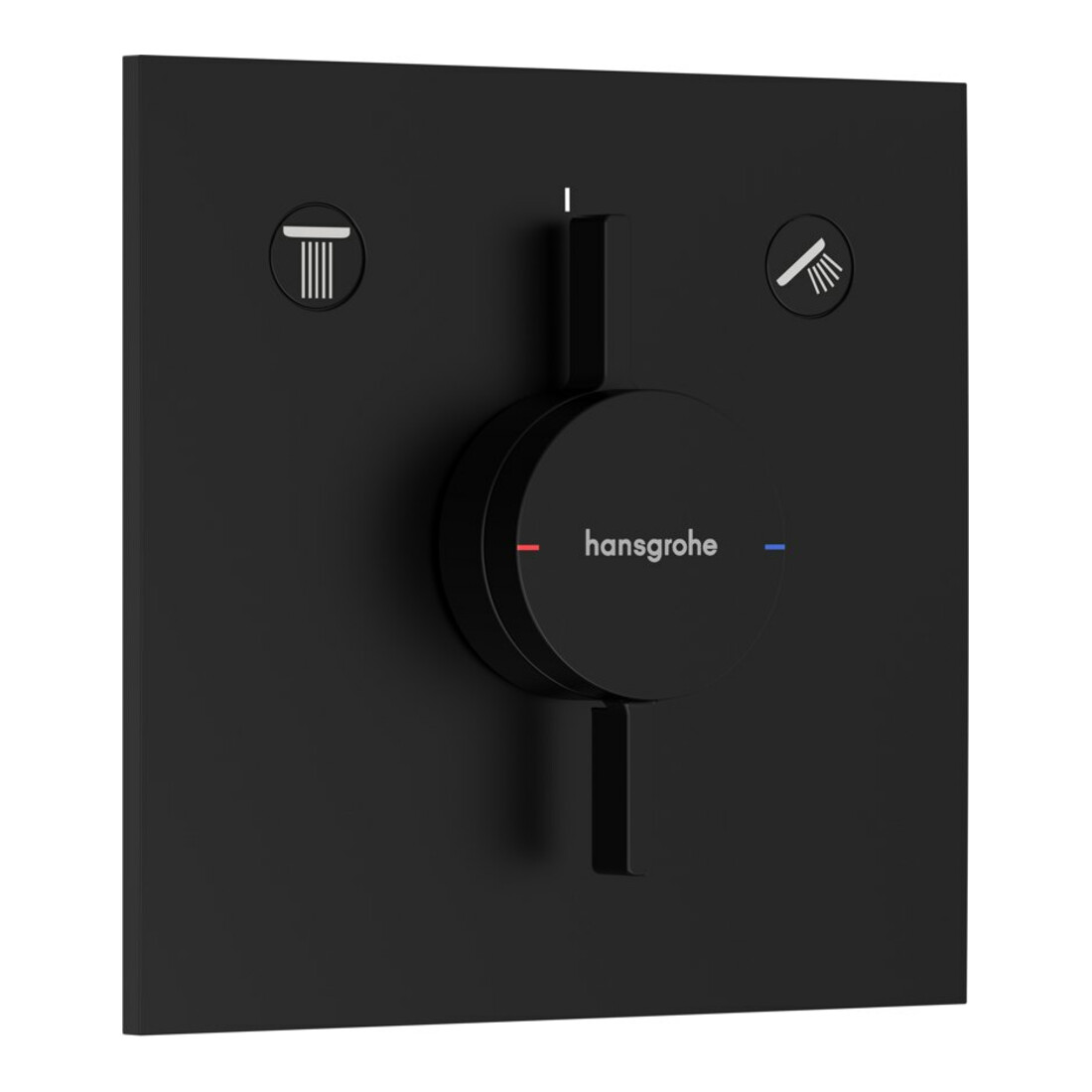 hansgrohe Mitigeur DuoTurn E encastré, pour 2 utilisateurs, noir mat