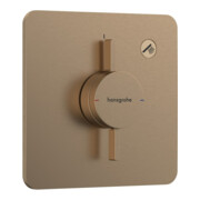 hansgrohe Mitigeur DuoTurn Q UP, pour 1 utilisateur, bronze brossé