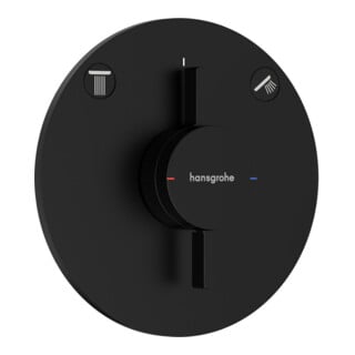 hansgrohe Mitigeur DuoTurn S UP, pour 2 utilisateurs, noir mat