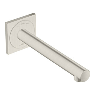 hansgrohe Mitigeur électronique de lavabo Axor Uno UP, saillie 221 mm, aspect inox
